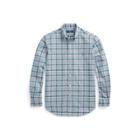 Ralph Lauren Classic Fit Plaid Oxford Shirt 2449 Forest/wine Multi 1x Big