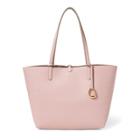 Ralph Lauren Faux Leather Tote Rose Smoke