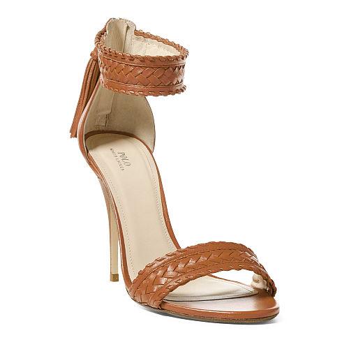 Polo Ralph Lauren Ramira Nappa Leather Sandal Tan