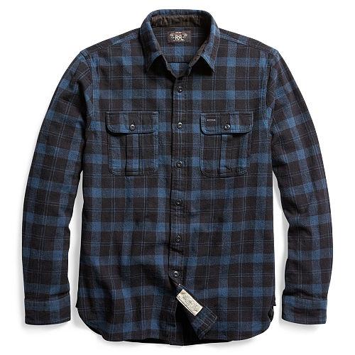 Ralph Lauren Rrl Plaid Cotton Workshirt