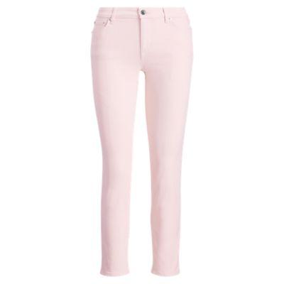 Ralph Lauren Straight Mid-rise Jean Barely Pink Wash