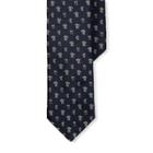 Ralph Lauren Coffee Silk Narrow Tie Navy/white