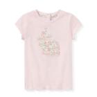 Ralph Lauren Floral Bunny Cotton T-shirt Hint Of Pink 3m