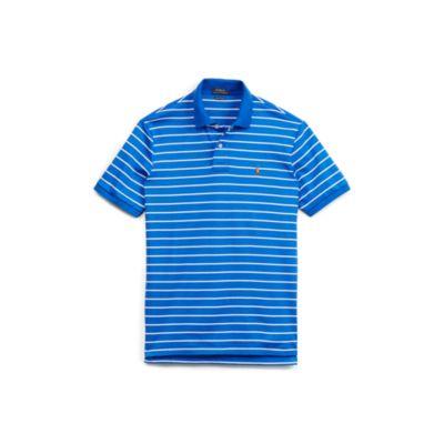 Ralph Lauren Custom Slim Fit Polo Shirt New Iris/white