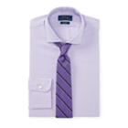 Ralph Lauren Slim Fit Cotton Dobby Shirt 1847b Lavender/white