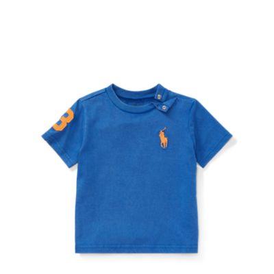 Ralph Lauren Cotton Jersey Crewneck T-shirt New Iris 9m