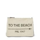 Ralph Lauren To-the-beach Canvas Pouch Natural