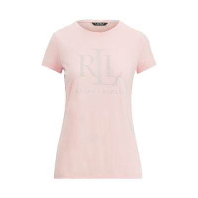 Ralph Lauren Microstud Jersey T-shirt Pale Rose