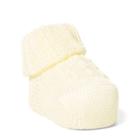 Ralph Lauren Cable-knit Cotton Booties Soft Yellow 0-3m