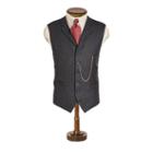 Ralph Lauren Rrl Herringbone Lapel Vest Charcoal Herringbone