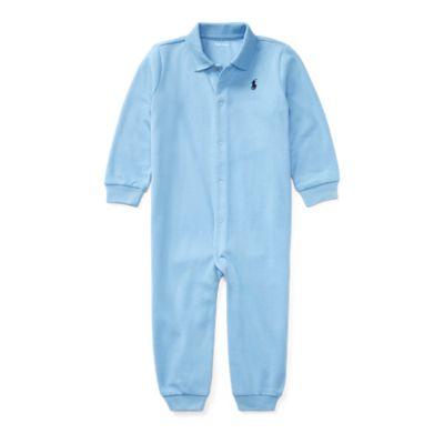 Ralph Lauren Cotton Polo Coverall Suffield Blue 6m