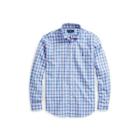 Ralph Lauren Plaid Easy Care Poplin Shirt Ev Blue/white