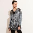 Ralph Lauren Lauren Hooded Monogram Anorak Grey