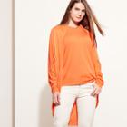 Ralph Lauren Lauren Woman Silk-blend Cardigan Orange