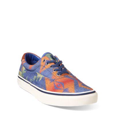 Ralph Lauren Thorton Twill Low-top Sneaker Dark Blue Multi