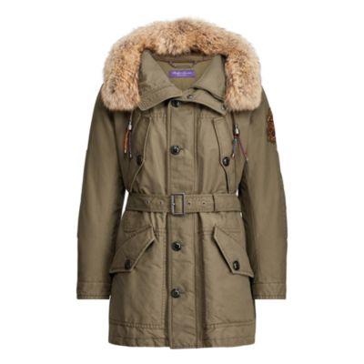 Ralph Lauren Shearling-trim Parka Field Olive