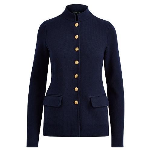 Ralph Lauren Lauren Stretch Cotton Military Jacket