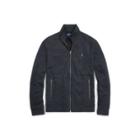 Ralph Lauren Cotton-blend-fleece Jacket Navy Heather Tweed
