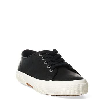 Ralph Lauren Lauren Jolie Leather Sneaker Black