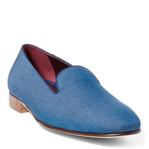 Ralph Lauren Collis Chambray Slipper Dark Wash