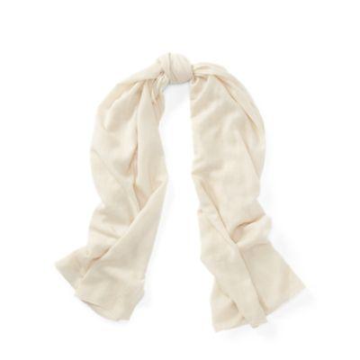 Ralph Lauren Wool-cashmere Wrap Scarf Clubhouse Cream