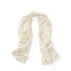Ralph Lauren Wool-cashmere Wrap Scarf Clubhouse Cream
