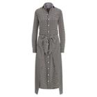 Ralph Lauren Alaina Houndstooth Shirtdress Black/cream