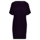 Ralph Lauren Velvet Short-sleeve Dress Dark Mulberry