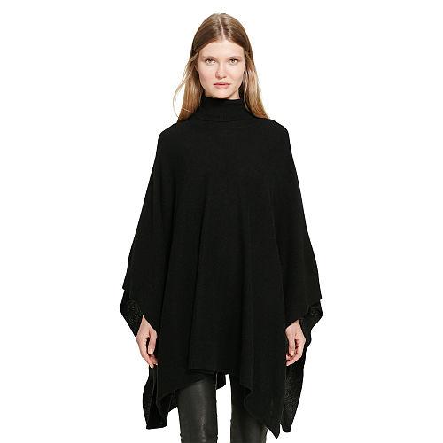 Polo Ralph Lauren Cashmere Poncho Polo Black