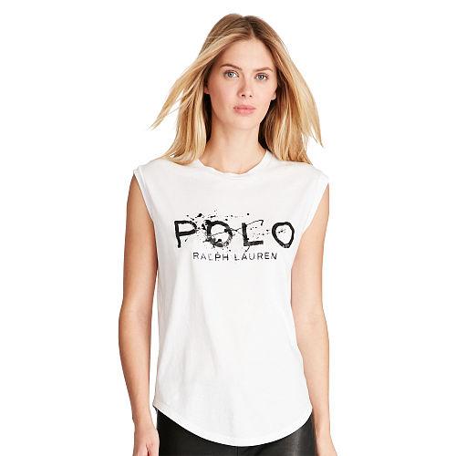 Polo Ralph Lauren Cotton Jersey Graphic Tee White