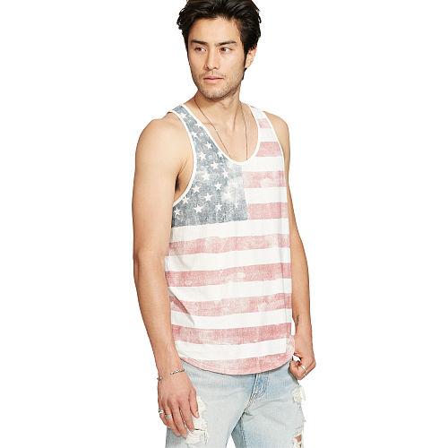 Ralph Lauren Denim & Supply Stars-and-stripes Tank Antique Cream