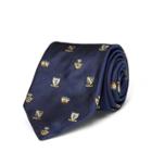 Ralph Lauren Silk Repp Narrow Club Tie Navy/blue/gold