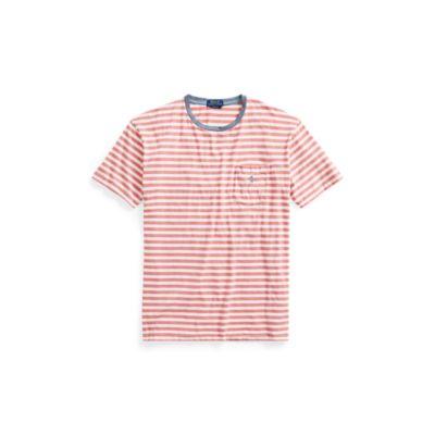 Ralph Lauren Classic Fit Cotton T-shirt Hyannis Red/white