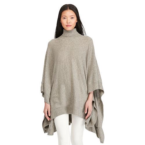 Polo Ralph Lauren Cashmere Poncho Regent Heather