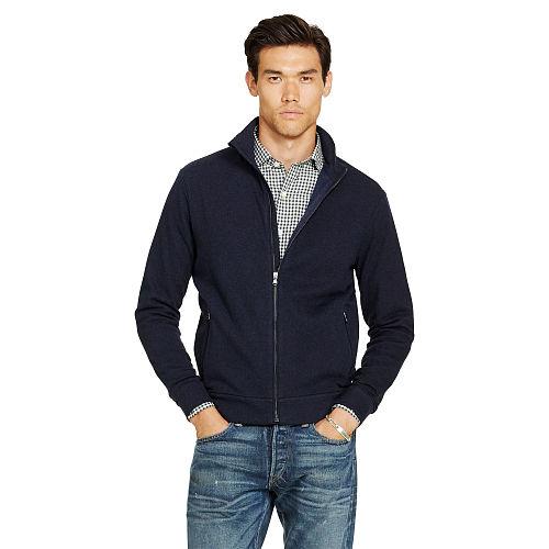 Polo Ralph Lauren Herringbone Double-knit Jacket Navy Herringbone