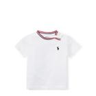 Ralph Lauren Cotton Jersey Ringer T-shirt Pure White 3m
