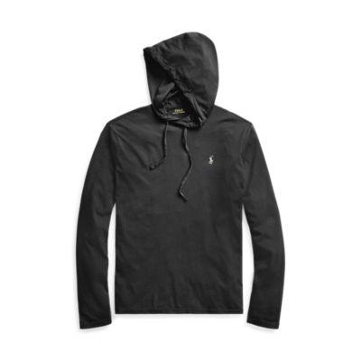 Ralph Lauren Cotton Jersey Hooded T-shirt Polo Black