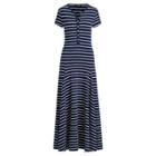 Ralph Lauren Striped Cotton-blend Maxidress Navy/white