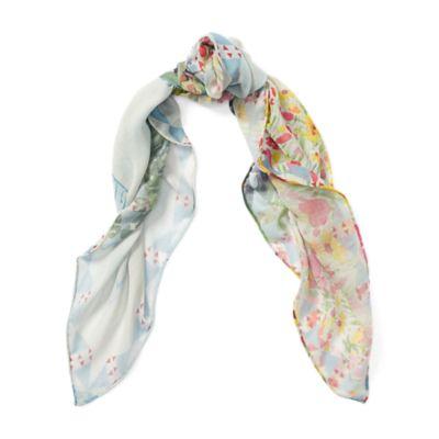Ralph Lauren Ralph's Ranch Wool-silk Scarf Rustic Blue Multi