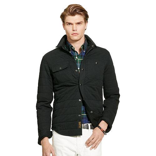 Polo Ralph Lauren Cotton-blend Shirt Jacket Polo Black