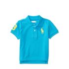 Ralph Lauren Cotton Mesh Polo Shirt Hawaiian Ocean 3m