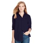 Polo Ralph Lauren Relaxed Fit Cotton Twill Shirt Newport Navy