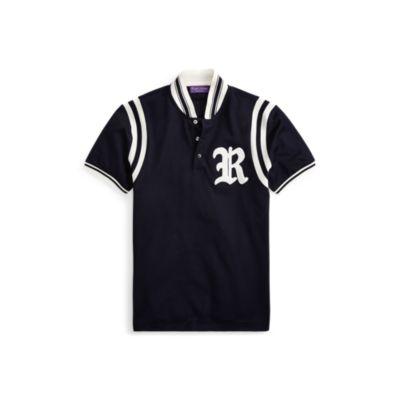 Ralph Lauren Custom Fit Piqu Shirt Classic Chairman Navy