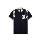 Ralph Lauren Custom Fit Piqu Shirt Classic Chairman Navy