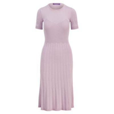 Ralph Lauren Merino-silk Sweater Dress Vintage Lilac