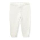 Ralph Lauren Combed Cotton Pull-on Pant Antique White 24m