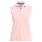 Ralph Lauren Sleeveless Golf Polo Shirt Island Pink