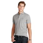Polo Ralph Lauren Custom-fit Pima Polo Shirt Speedway Grey Heather