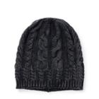 Polo Ralph Lauren Cable-knit Cotton Hat Boot Black