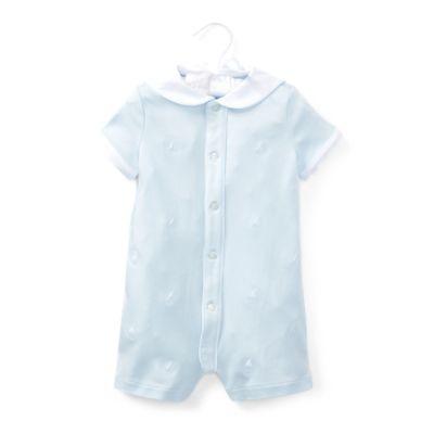 Ralph Lauren Sailboat Cotton Shortall Beryl Blue 12m